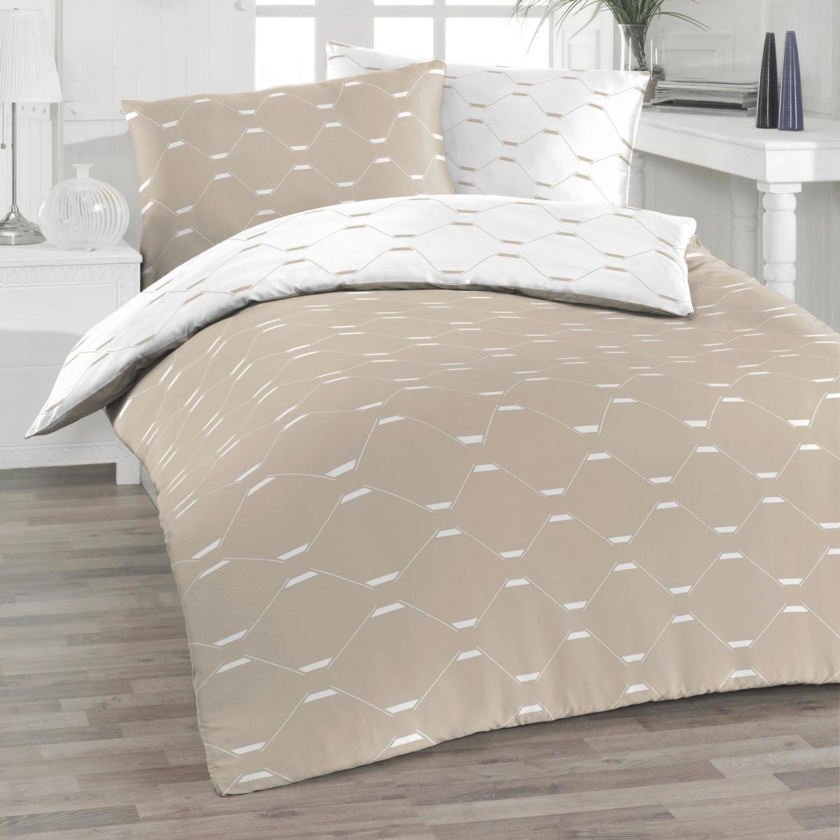POSTEĽNÁ BIELIZEŇ R14DF.002.BONIA BEIGE - béžová, Design, textil (100/135cm) - Florella
