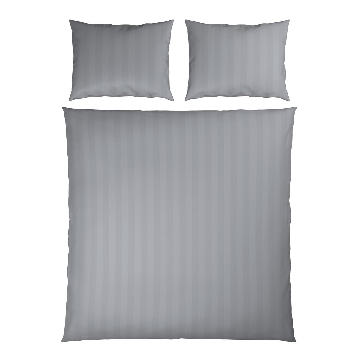 POVLEČENÍ XENIA STREIF XXL - barvy stříbra, Moderní, textil (200/220cm) - Premium Living