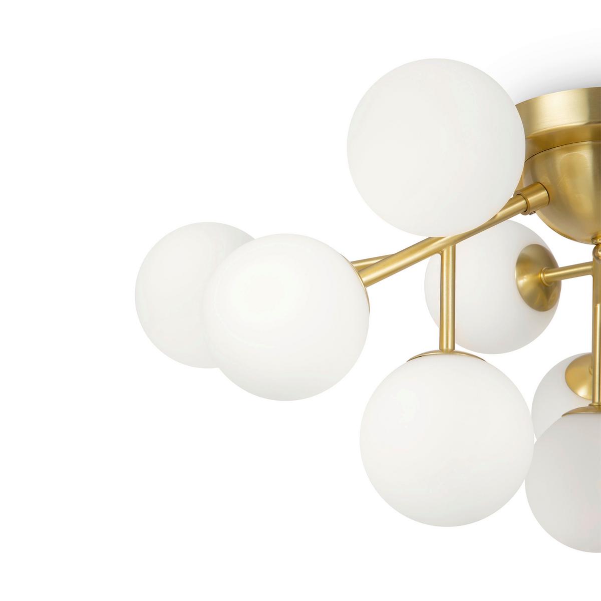 Deckenleuchte Dallas - Messingfarben, Trend, Glas/Metall (60/20/60cm) - MAYTONI