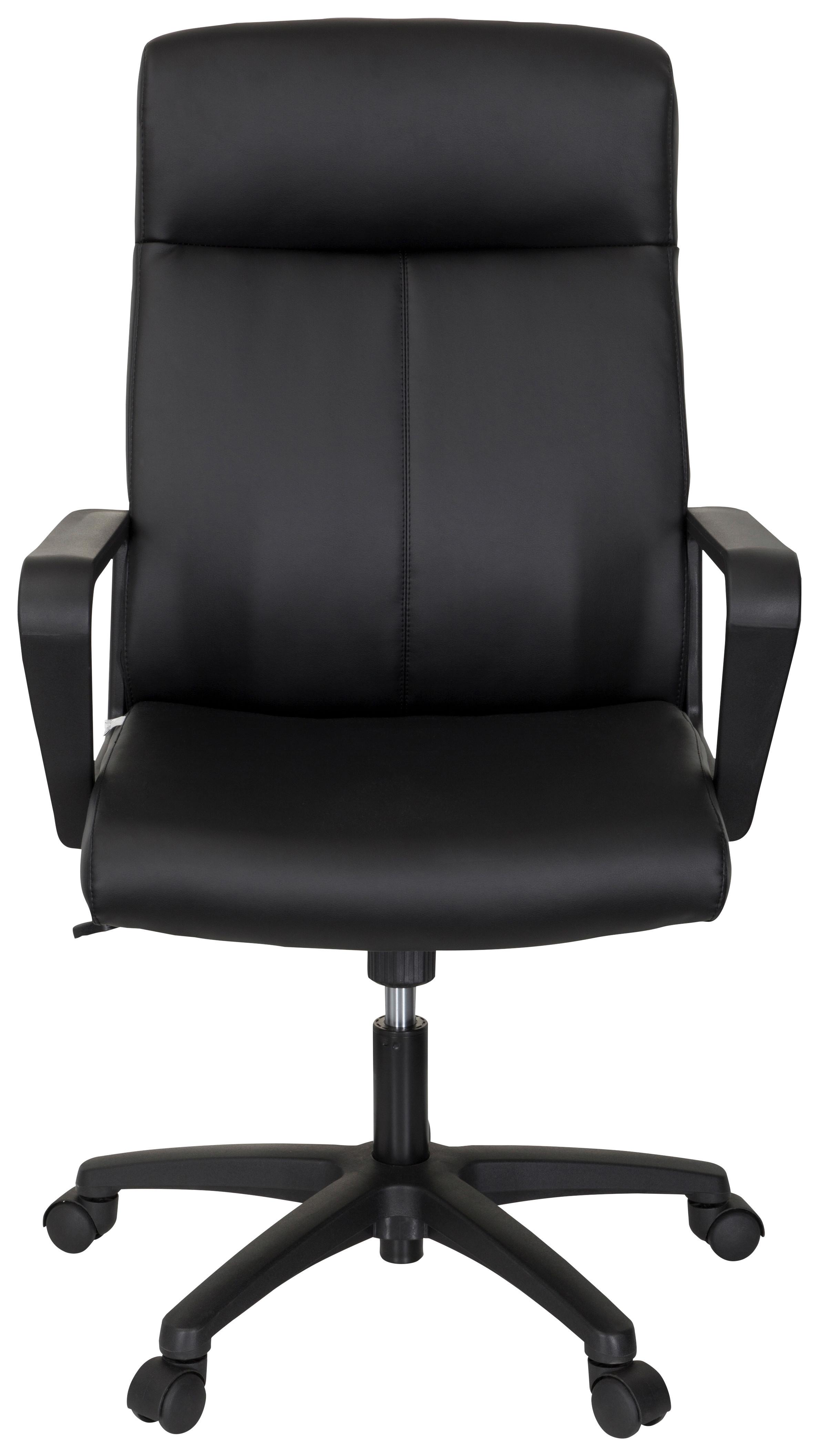 Chefsessel Lisso Schwarz - Schwarz, MODERN, Kunststoff/Textil (63/116/66cm) - MID.YOU