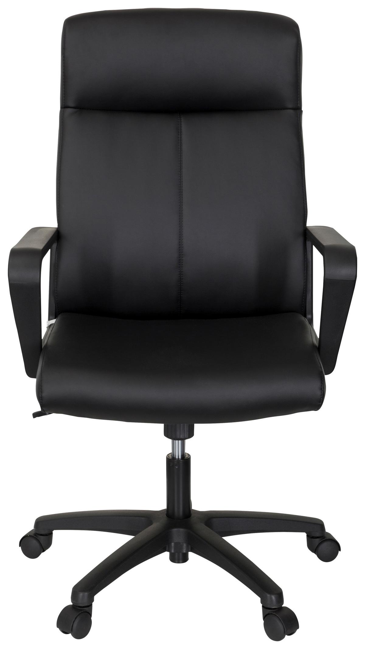 Chefsessel Lisso Schwarz - Schwarz, MODERN, Kunststoff/Textil (63/116/66cm) - MID.YOU