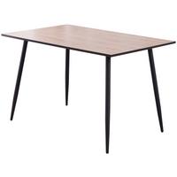 Esstisch Tom 120x76x80 Cm Naturfarben/schwarz - Schwarz/Naturfarben, KONVENTIONELL, Holzwerkstoff/Metall (120/76/80cm)