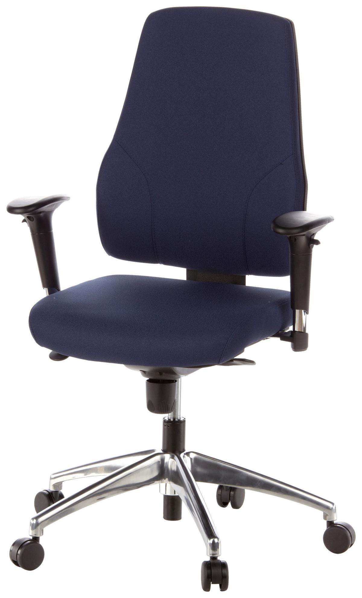 Drehstuhl Pro-Tec 200 Dunkelblau - Dunkelblau, MODERN, Kunststoff/Textil (60/126/45cm) - MID.YOU