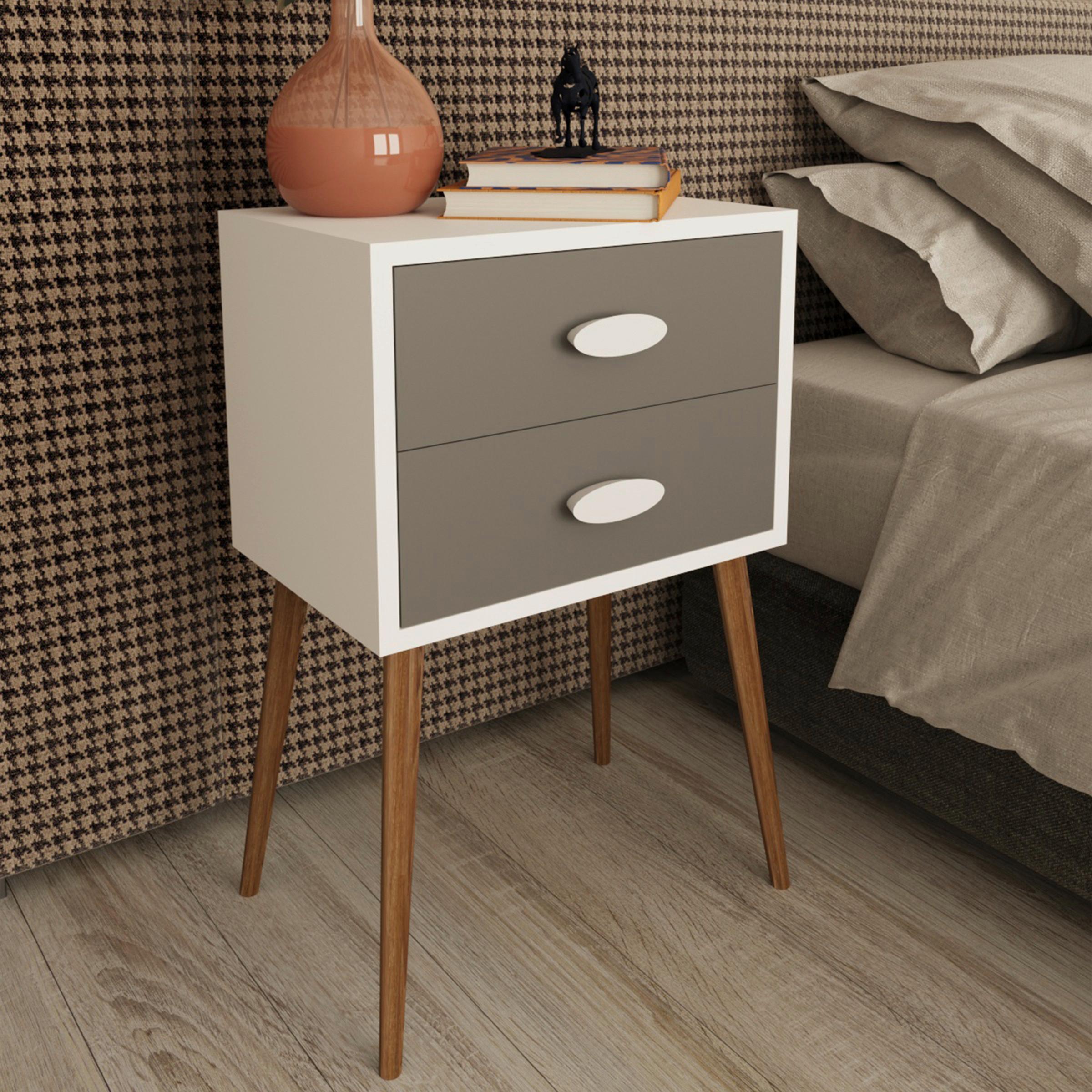 Nachtkästchen Singol Xxl - Honigeiche/Anthrazit, MODERN, Holzwerkstoff (45/70/30cm) - MID.YOU