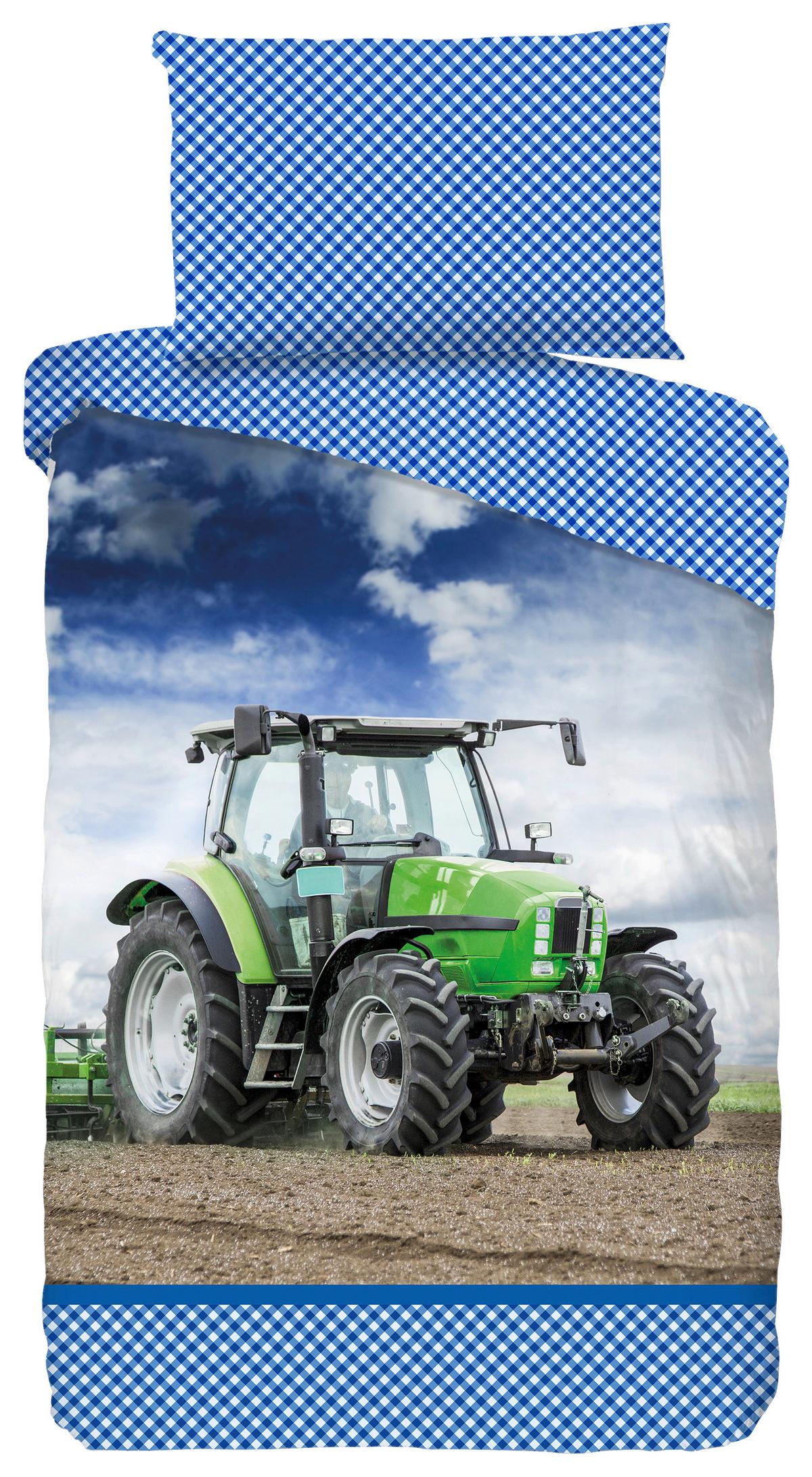 Bettwäsche 140x200 Cm Traktor Renforce, Multicolor - Multicolor, MODERN, Textil (140/200cm)
