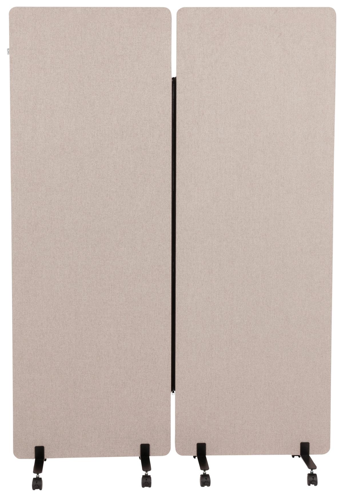 Trennwand Flexmiut - Taupe, Basics, Kunststoff/Textil (60/177/35cm) - MID.YOU