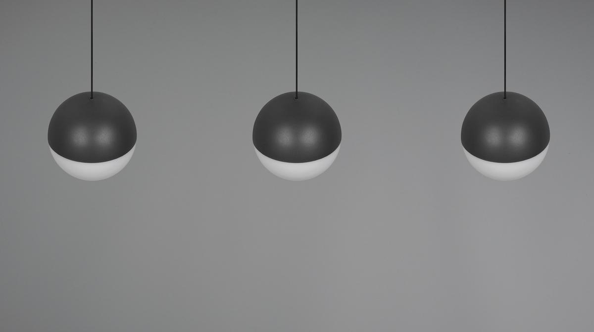 ZÁVĚSNÉ LED SVÍTIDLO SESTINE - černá, Moderní, kov/plast (60/9/150cm) - Mömax