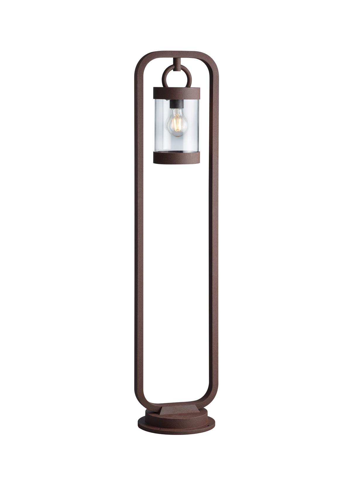 Wegeleuchte Sambesi 28 Watt Aluminium - Rostfarben, Basics, Metall (23/21/100cm) - Trio Leuchten