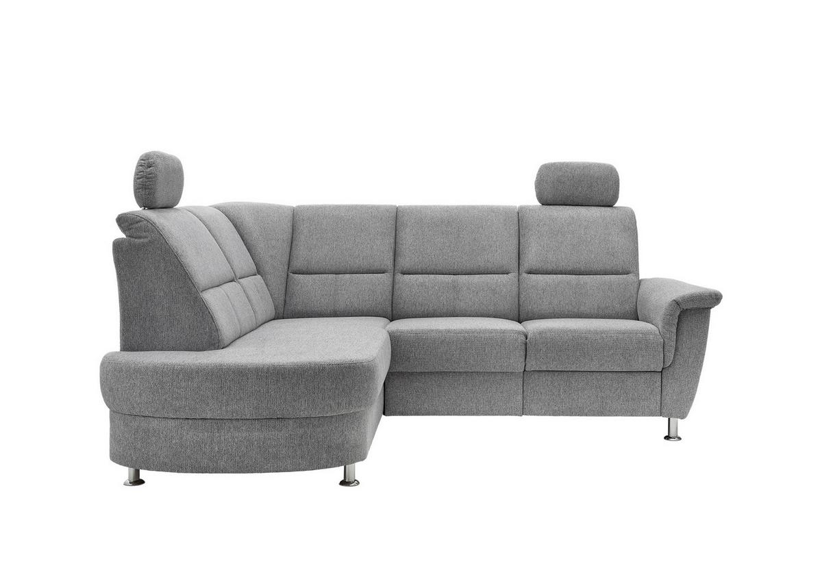 Ecksofa Mit Stauraum Parole Silberfarben Chenille - Chromfarben/Silberfarben, KONVENTIONELL, Textil (184/231cm) - Livetastic