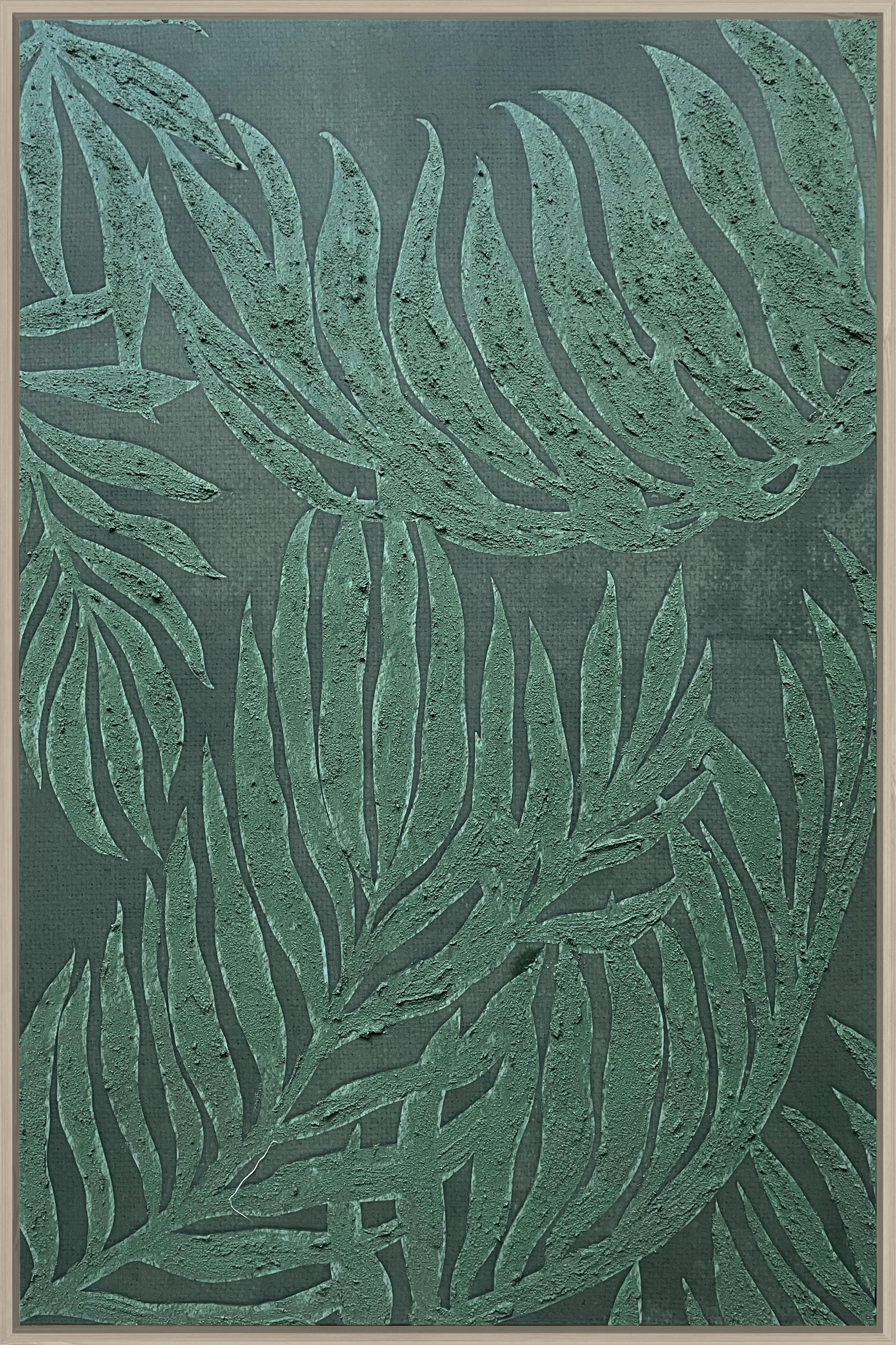 Obraz na plátne DENISE SMALL: 60/90 cm - zelená/prírodná farba, Modern, kompozitné drevo/textil (60/90cm) - Mömax