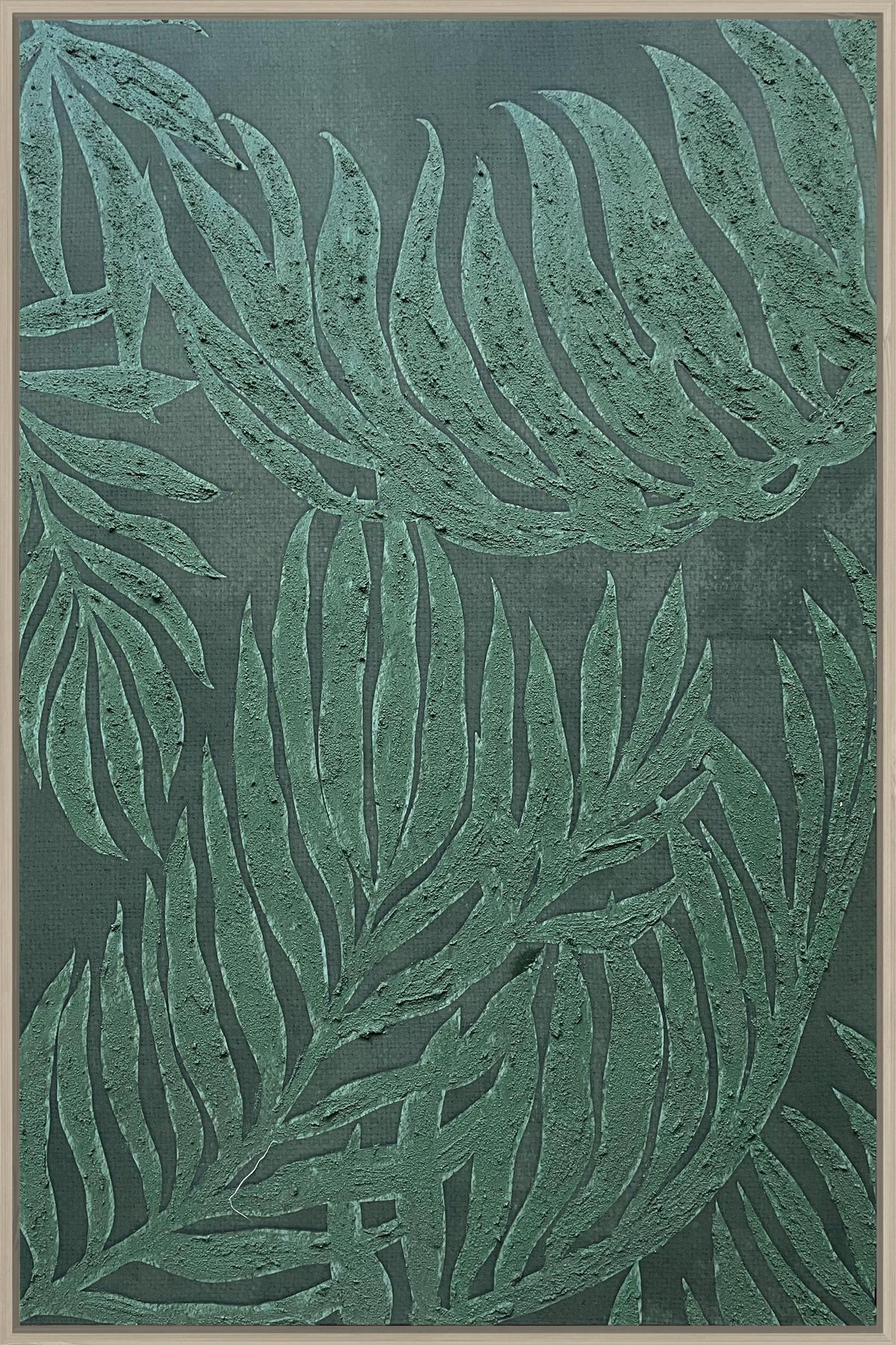 Obraz na plátne DENISE SMALL: 60/90 cm - zelená/prírodná farba, Modern, kompozitné drevo/textil (60/90cm) - Mömax