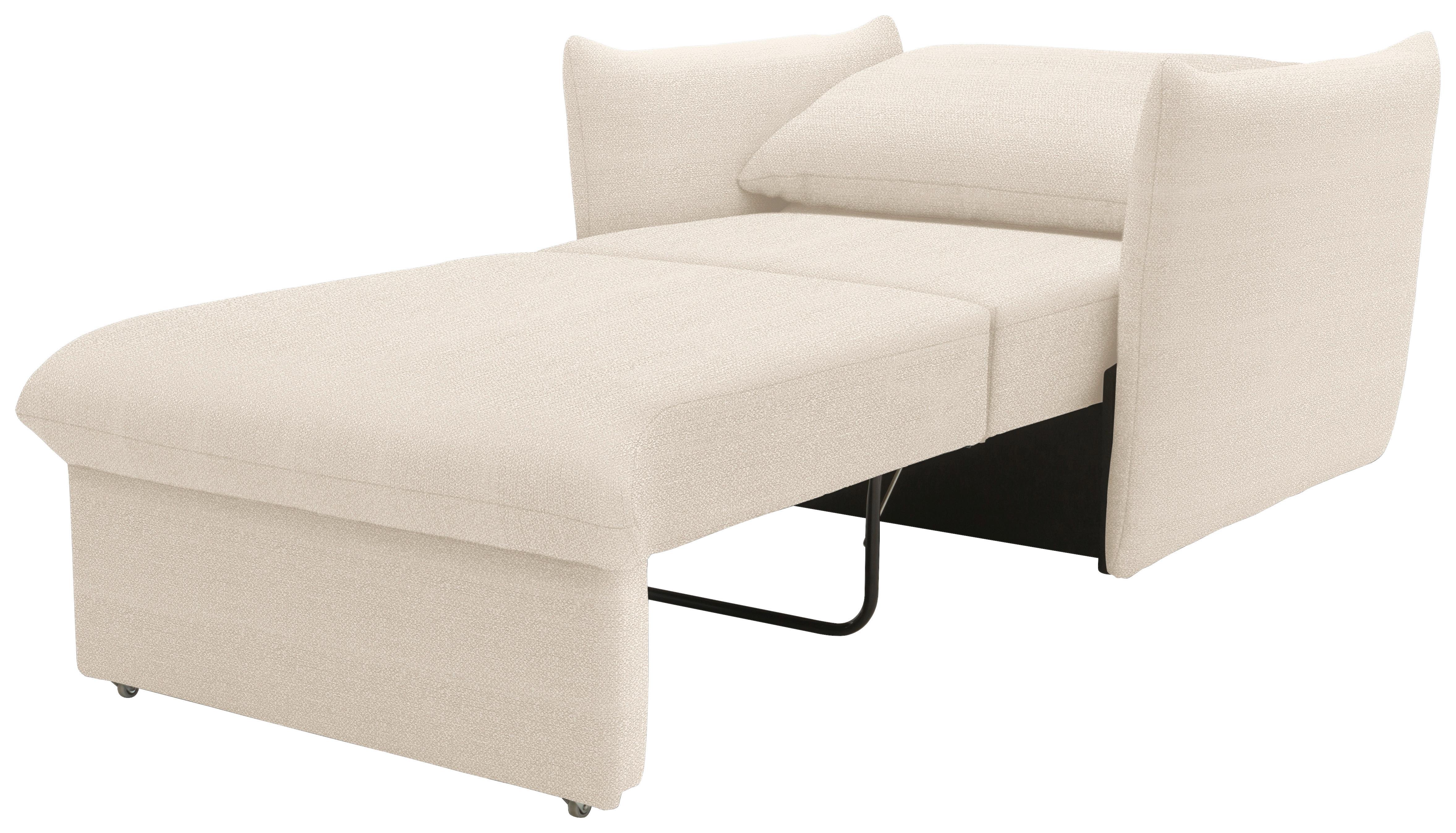 Sessel Looks Creme B: 120 cm - Creme/Schwarz, Design, Textil (120/100/97cm) - LOOKS by W.Joop