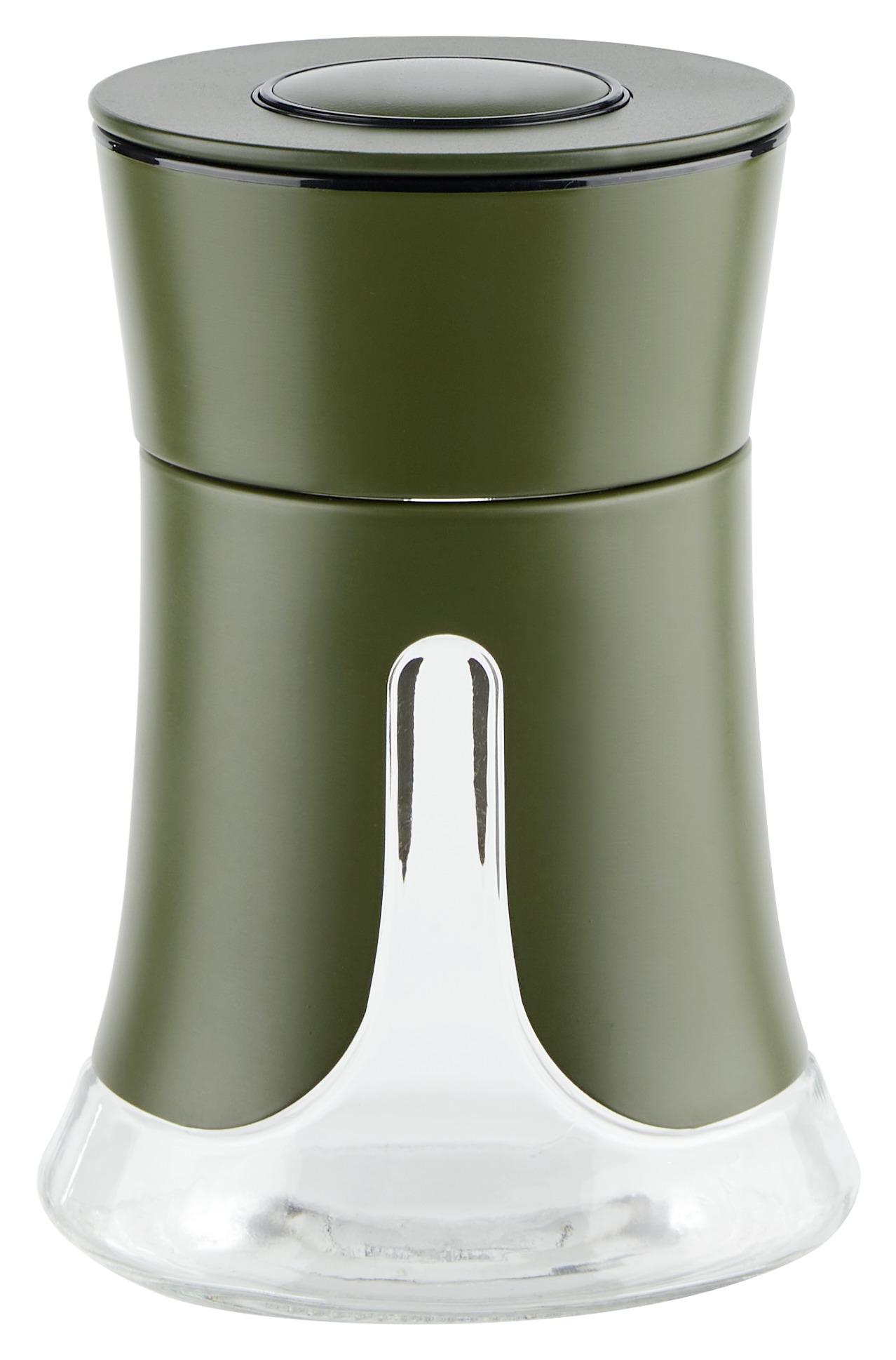 Dóza Na Potraviny Oil Green - S, 0,7 L - olivově zelená, Moderní, kov/plast (12/17,2cm) - Premium Living