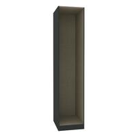 Kleiderschrankkorpus 45,6 cm Unit Anthrazit/ Twist Dekor - Anthrazit, MODERN, Holzwerkstoff (45,6/210/56,5cm) - Ondega