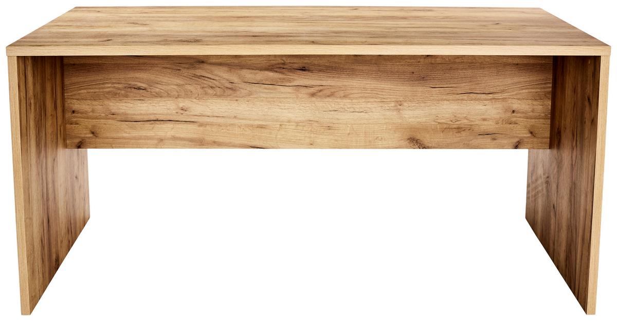 Schreibtisch B 160cm H 76cm Profi, Eiche Dekor - Eichefarben, MODERN, Holzwerkstoff (160/76/80cm) - Ondega