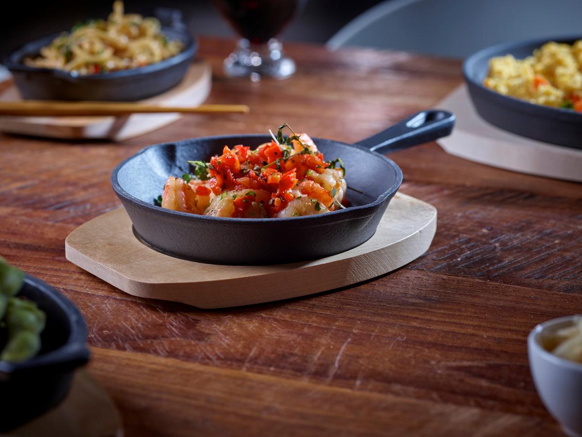 Servierpfanne 2 Stück L/b/b: 25,4x15,8x3,2 Cm - Schwarz, Basics, Metall (25,4/15,8/3,2cm) - Echtwerk