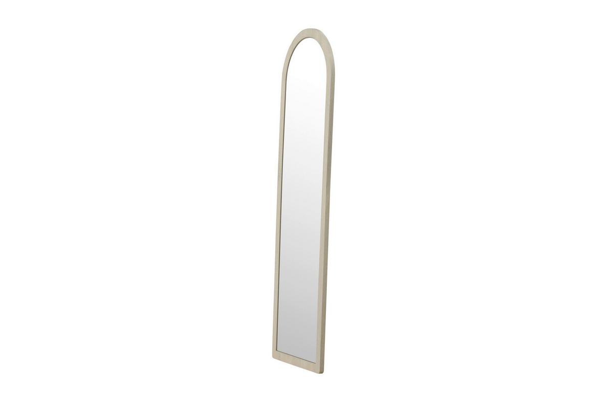 Dekospiegel Memphis Weiß B: 60cm - Weiß, MODERN, Glas/Holz (60/193/3cm) - Livetastic