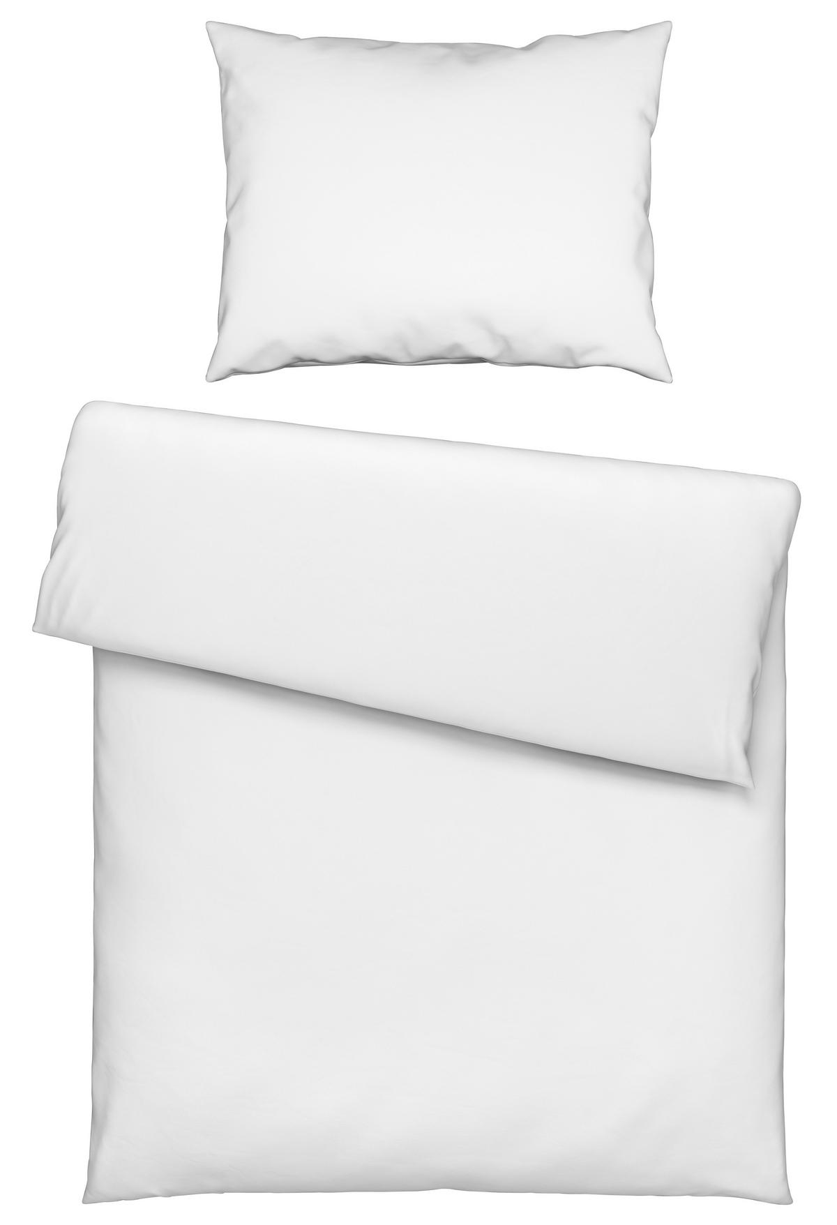 POVLEČENÍ Iris, 140/200cm, bílá - bílá, Moderní, textil (140/200cm) - Modern Living