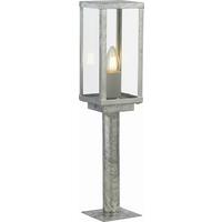Außenleuchte 090151-500si Box II Outdoor - Klar/Silberfarben, Basics, Glas/Metall (11/11/50cm)