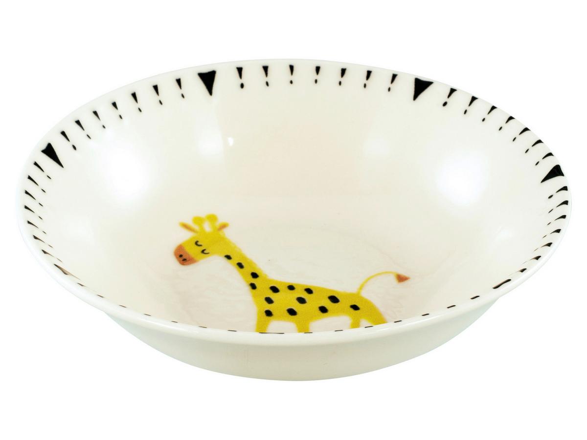 Kinderschüssel Safari Keramik, Multicolor - Multicolor/Grauweiß, Basics, Keramik (18,5cm) - Creatable