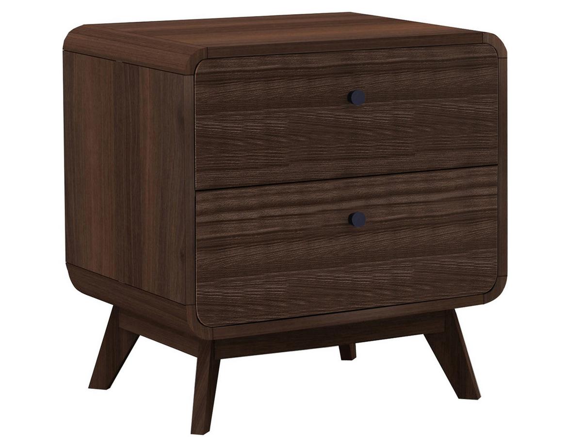 Nachttisch Cassie Walnuss Dekor B: 51 cm - Walnussfarben, Design, Holz/Holzwerkstoff (51/53/39cm) - MID.YOU