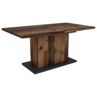Esstisch Ausziehbar Athen 160- 200x90 Cm Alteiche Dekor - Alteiche/Anthrazit, MODERN, Holzwerkstoff (160/90/75cm) - MID.YOU