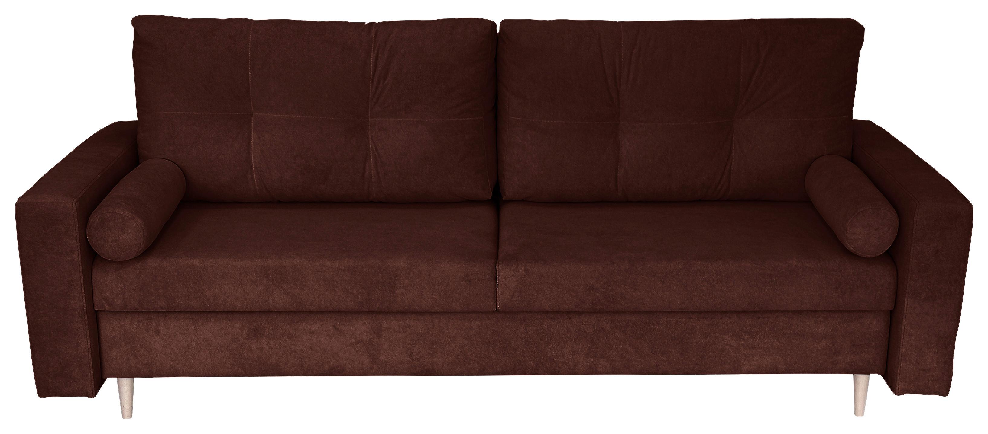 Schlafsofa Mit Bettkasten Torenta Rot B: 200 Cm - Rot/Schwarz, Design, Textil (220/96/98cm) - MID.YOU