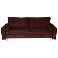Schlafsofa Mit Bettkasten Torenta Rot B: 200 Cm - Rot/Schwarz, Design, Textil (220/96/98cm) - MID.YOU