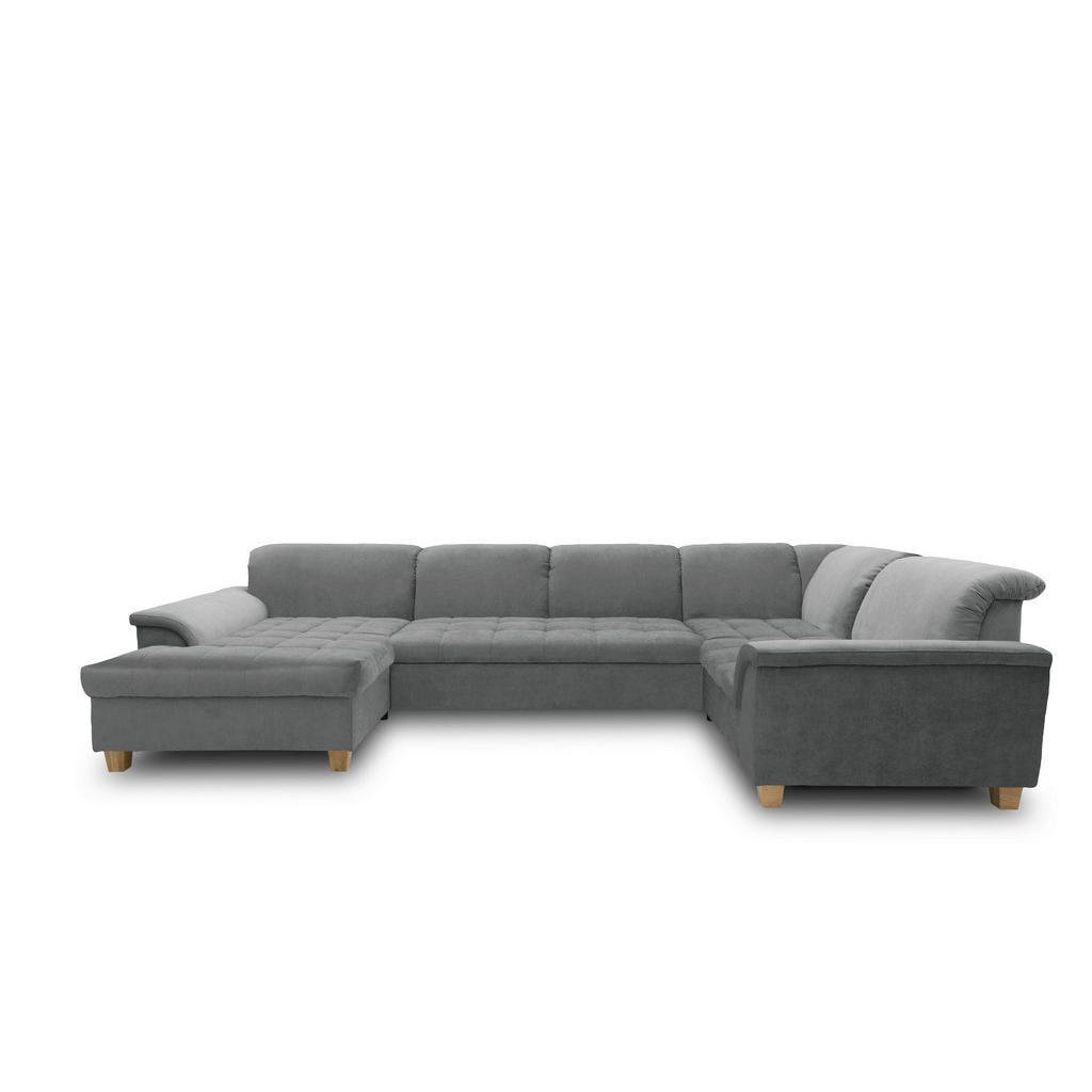 Wohnlandschaft Franzi Mit Schlaffunktion Dunkelgrau