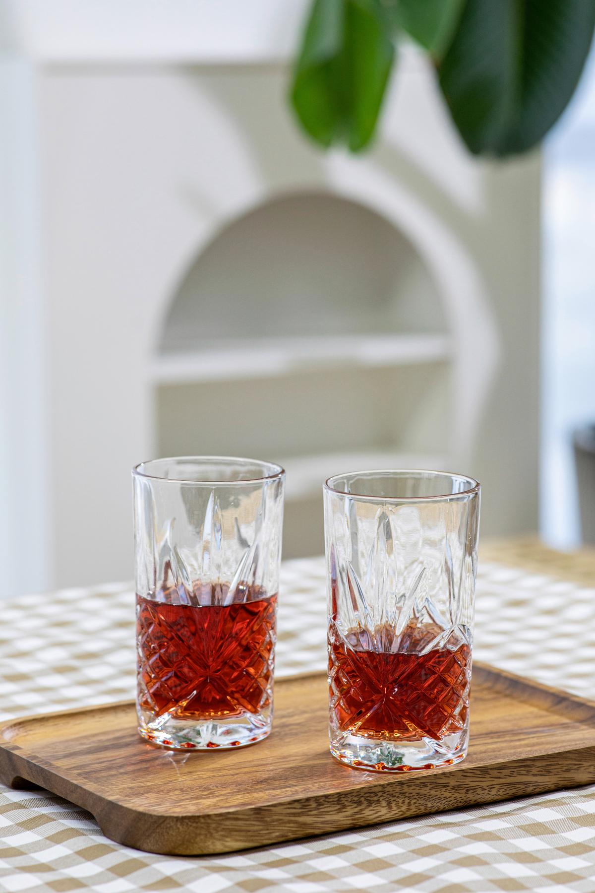 Longdrinkgläserset 6 Stück Glas, 350 ml - Transparent, Basics, Glas (7.7/13.8cm) - Echtwerk