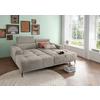 Ecksofa Intera, Beige S: 200x188 cm - Beige/Schwarz, KONVENTIONELL, Textil (200/188cm) - Livetastic