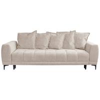 Schlafsofa Weronika, Beige B: 247 Cm - Beige/Schwarz, Design, Holz/Holzwerkstoff (247/94/90cm) - MID.YOU