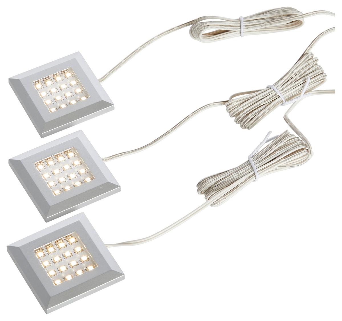 Led-spot-set Kansas - Schwarz/Weiß, KONVENTIONELL, Kunststoff (5,5/1/5,5cm) - Livetastic