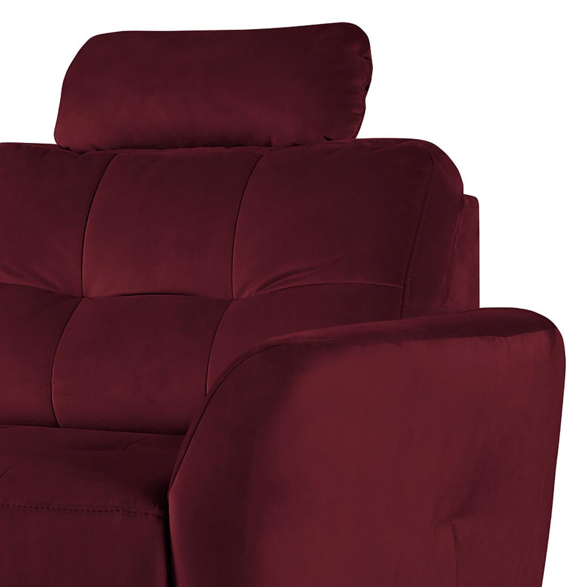 Kopfstütze Nordic, Rot B: 43 cm - Rot, Design, Textil (43/18/15cm) - Livetastic