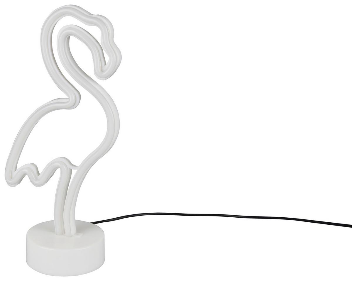 Tischlampe R55240101 Pink Flamingo - Pink/Weiß, Basics, Kunststoff (13,5/29,2/8,5cm)