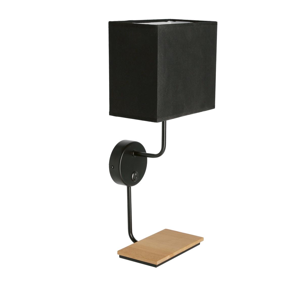 Wandleuchte 21-76854 Keto - Schwarz, KONVENTIONELL, Metall (16/21/48cm)