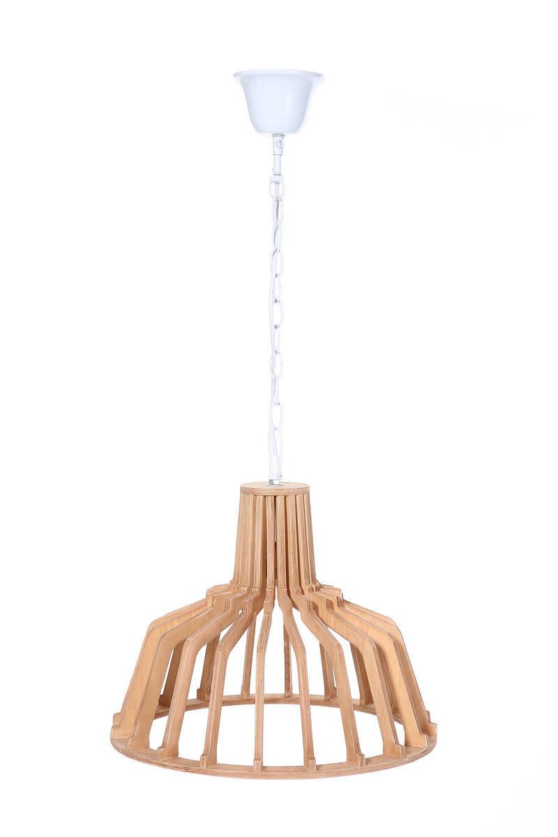 Hängeleuchte Nomi Naturfarben B: 39 cm - Naturfarben, Trend, Holzwerkstoff (41/39/41cm) - Kayoom