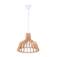 Hängeleuchte Nomi Naturfarben B: 39 cm - Naturfarben, Trend, Holzwerkstoff (41/39/41cm) - Kayoom