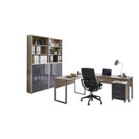 Büro Office Edition Eiche Dekor/Anthrazit Hg - Anthrazit Hochglanz/Sonoma Eiche, MODERN, Holzwerkstoff/Metall - MID.YOU