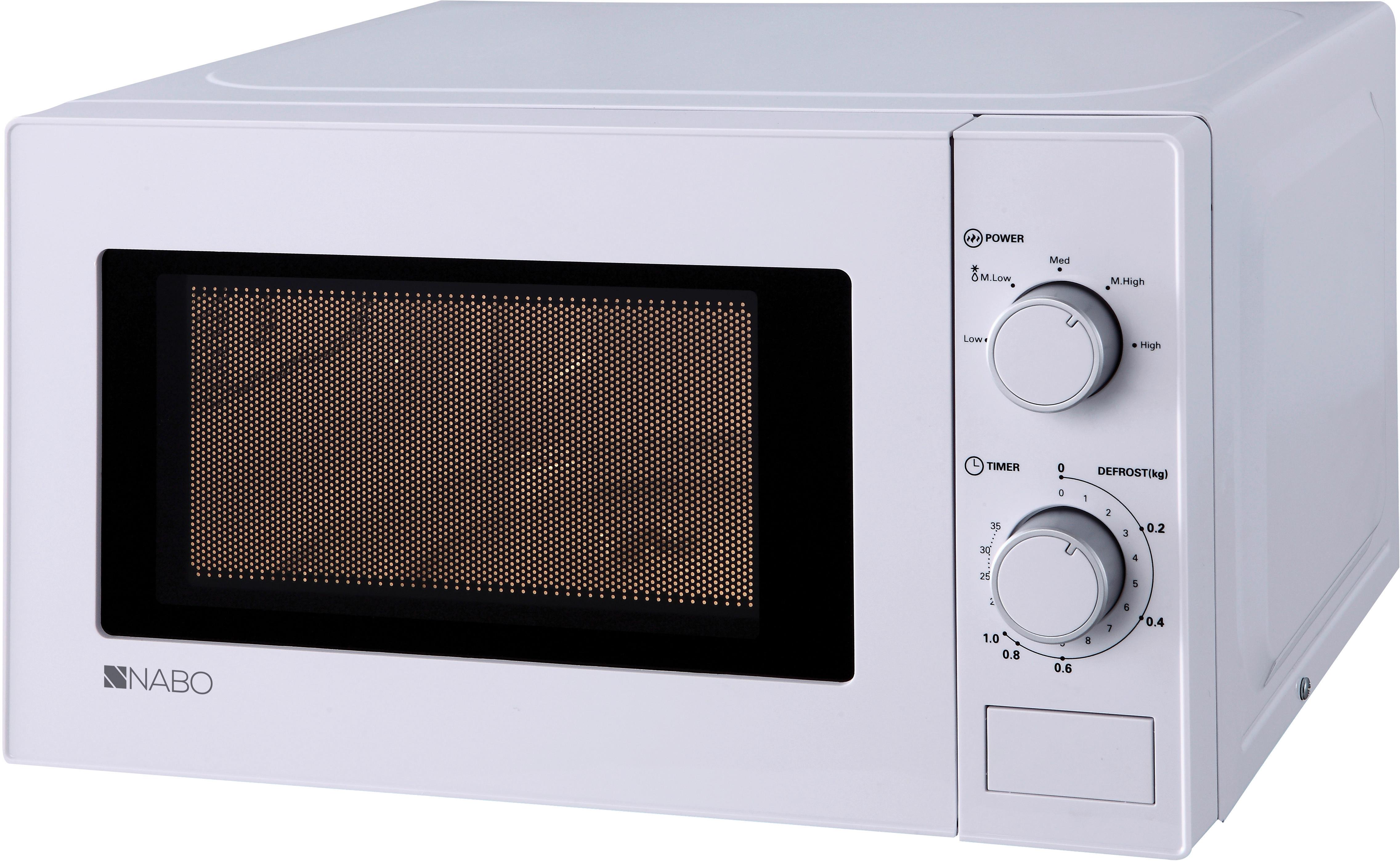 Mikrowelle MWu 2010 Weiß 700 W 5 Leistungsstufen - Weiß, KONVENTIONELL (44/26/35cm) - Nabo