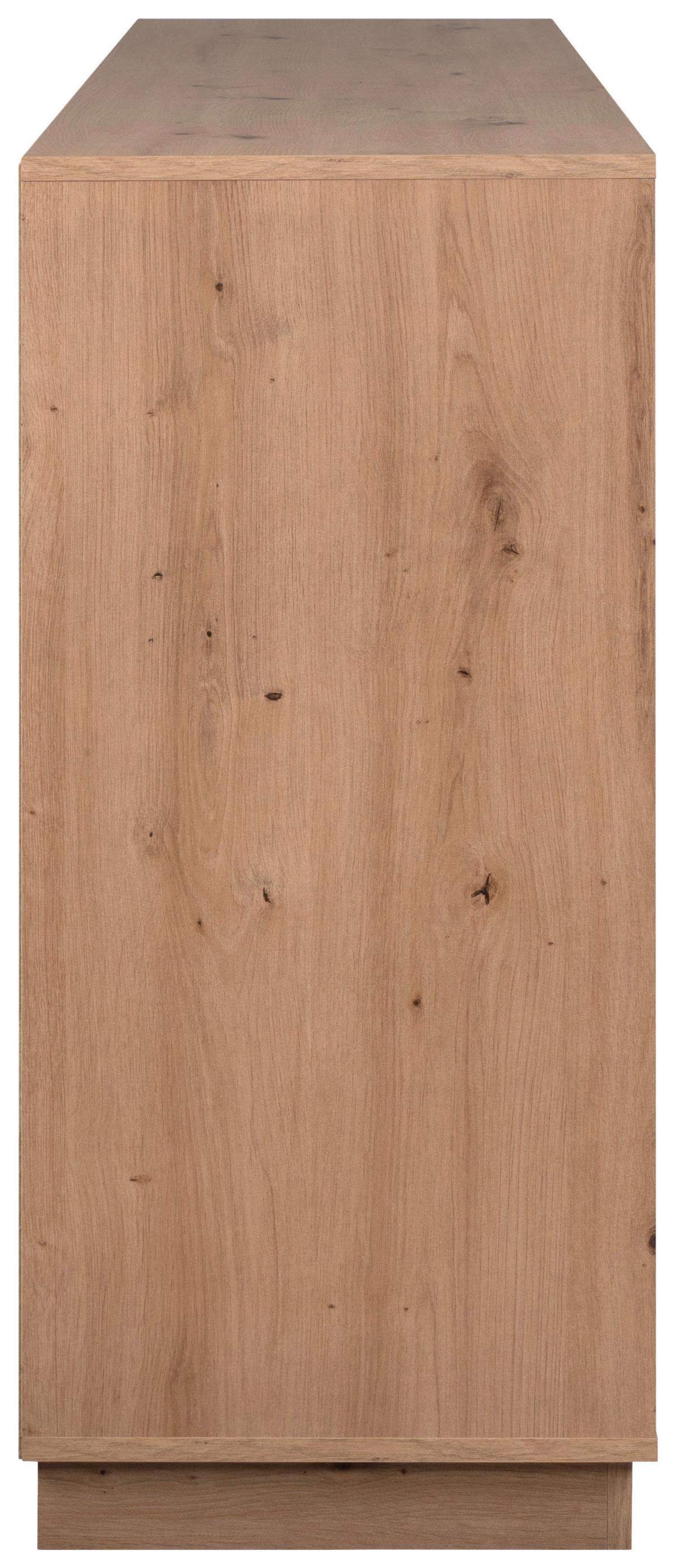 Kommode Phoenix Artisan Eiche/Weiß, B: 178 cm - Eiche Artisan, Trend, Holzwerkstoff (178/88/40cm)