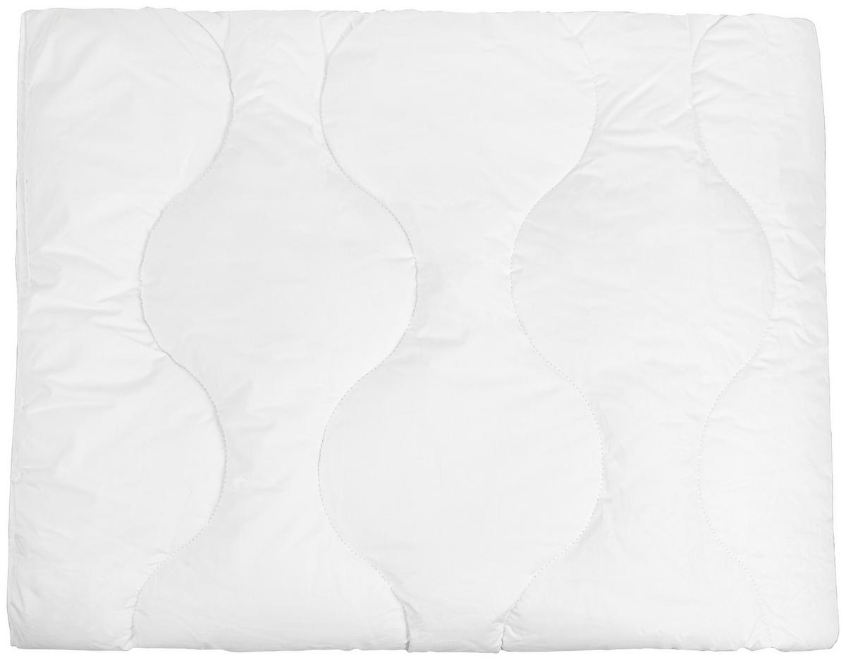 Steppdecke Lux Mono Weiß, Bxl: 155x220 Cm - Weiß, LIFESTYLE, Textil (155/220cm)