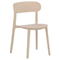 Stuhl-Set Åstol - Beige, Design, Holz/Kunststoff (50/78,5/52cm) - Livetastic