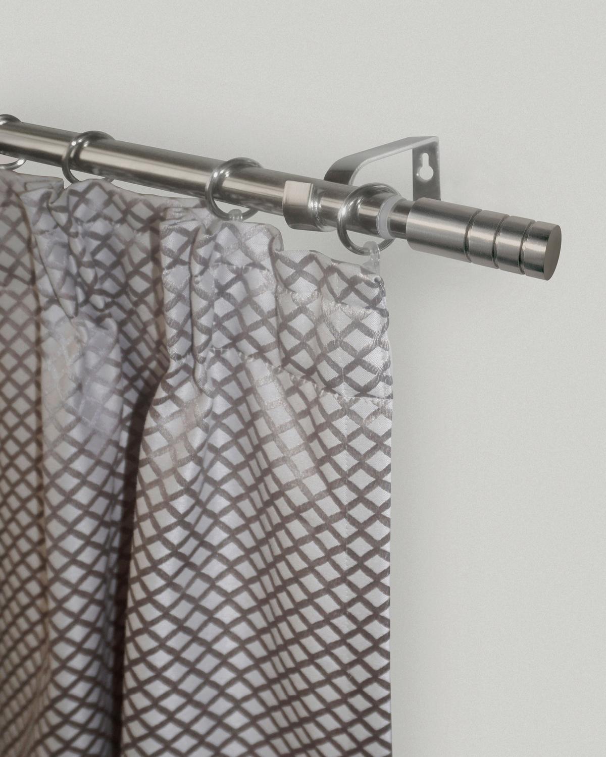 Rúdkarnis-garnitúra Kb. 200-360cm - nemesacélszínű, Romantik / Landhaus, fém (200-360cm) - James Wood