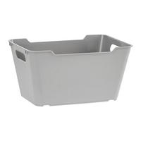 KOŠÍK NA DROBNOSTI LOTTA -M- CA. 6L -EXT- - šedá, Moderní, plast (29,5/19/15cm)