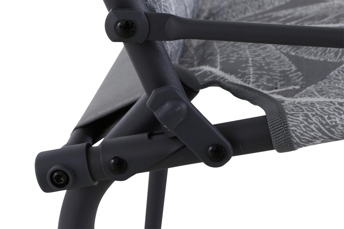 Campingsessel Klappbar Mit Armlehnen - Anthrazit/Grau, KONVENTIONELL, Textil/Metall (55/99/73cm) - Siena Garden