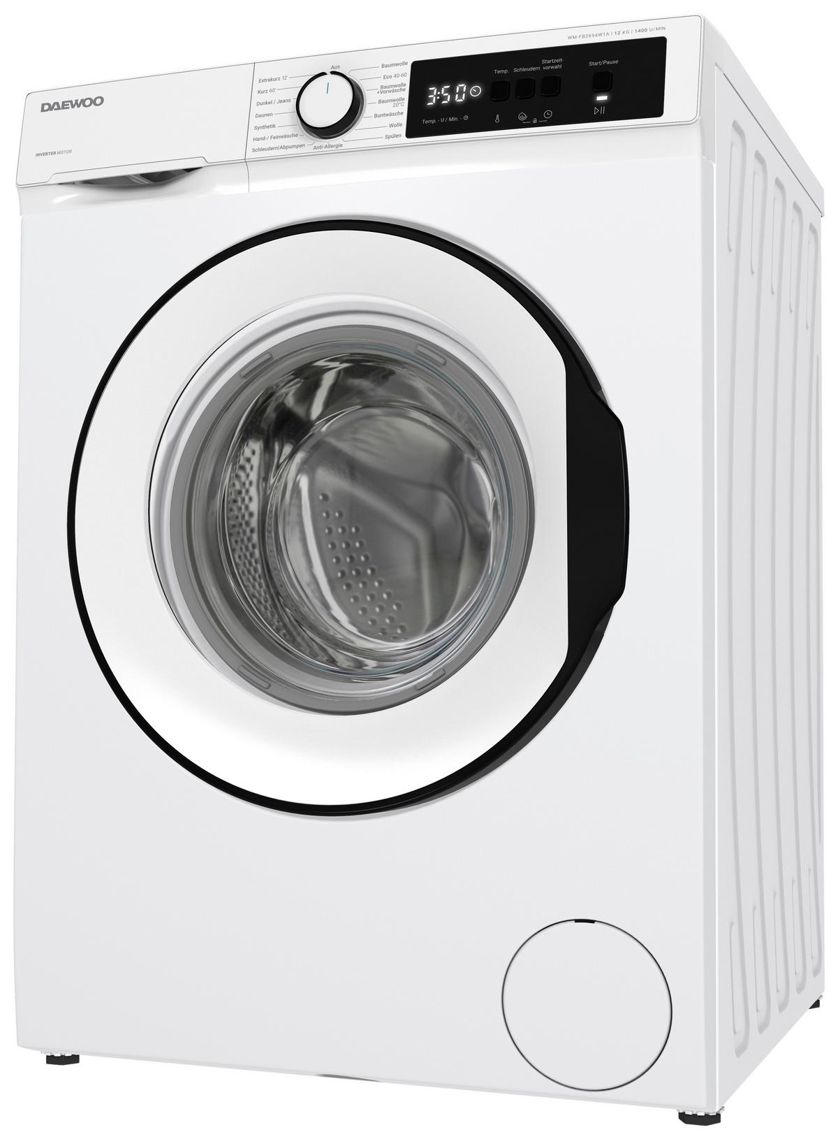 Waschmaschine 10843356 - Wm-Fb2694w1a-De - Weiß, Basics, Glas/Kunststoff (59,7/84,5/63,2cm) - Daewoo