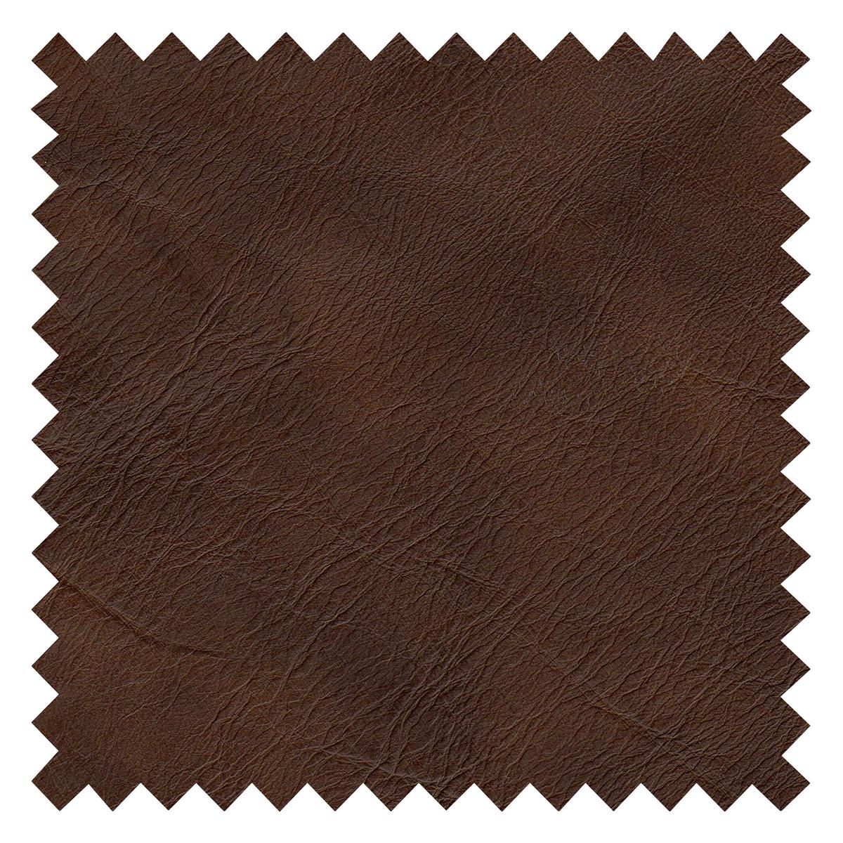 Ecksofa Springer D. Braun Schwarz, S: 273 cm - Chromfarben/Dunkelbraun, Design, Leder (273/250cm) - Livetastic