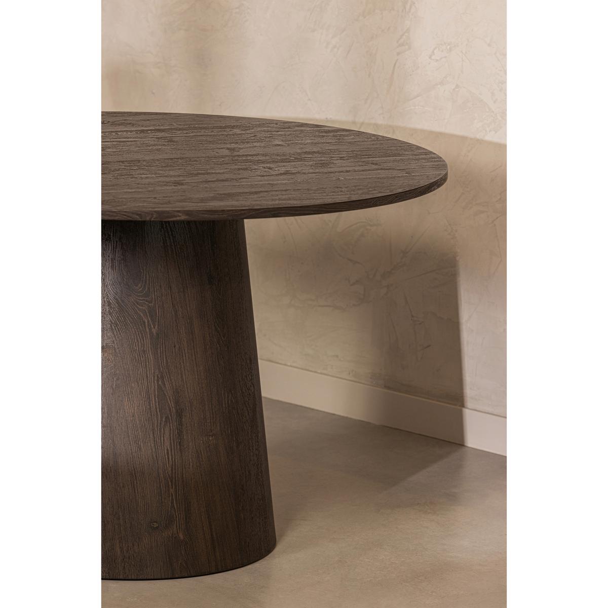 Esstisch Maan Dunkelbraun L: 120 cm - Dunkelbraun, Design, Holzwerkstoff (120/120/75cm) - Livetastic