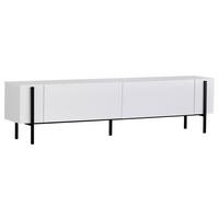 TV-ELEMENT Schwarz/Weiß B: 180cm - Schwarz/Weiß, MODERN, Holzwerkstoff (180/45/30cm)